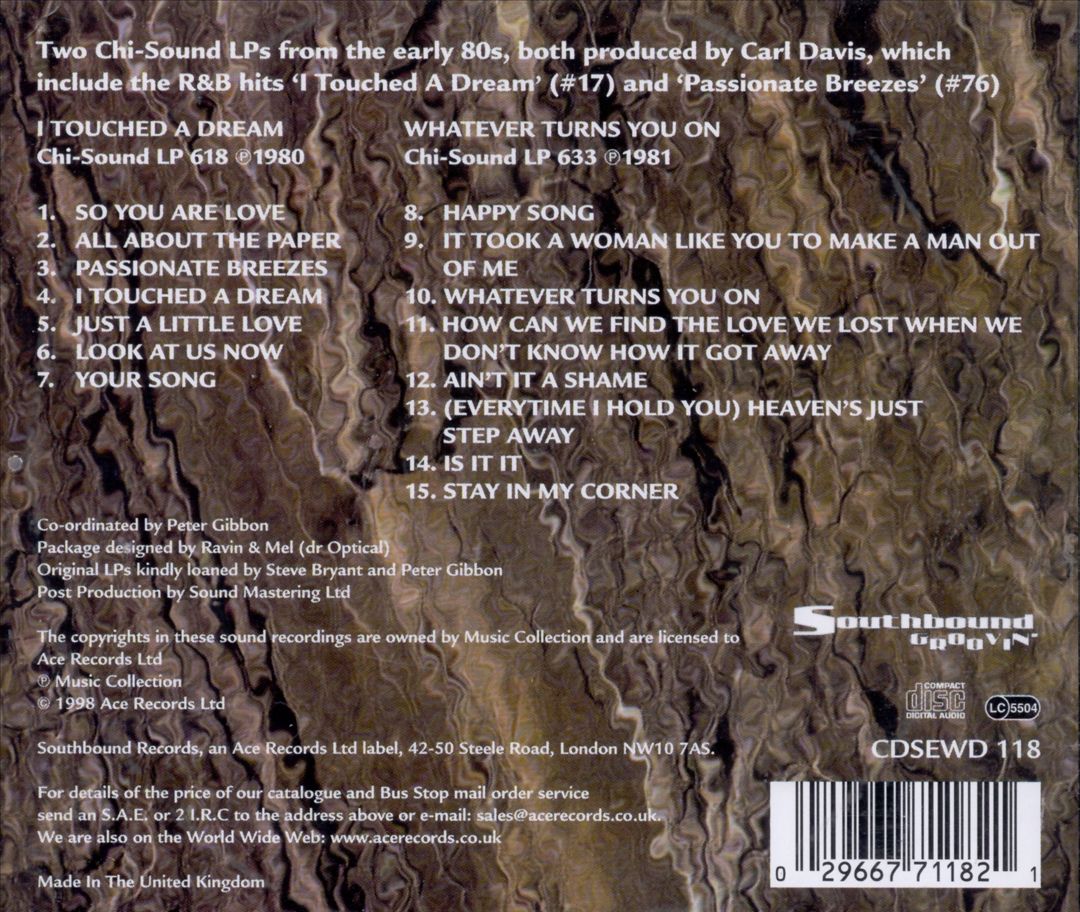 I Touched a Dream/Whatever Turns You On cover art