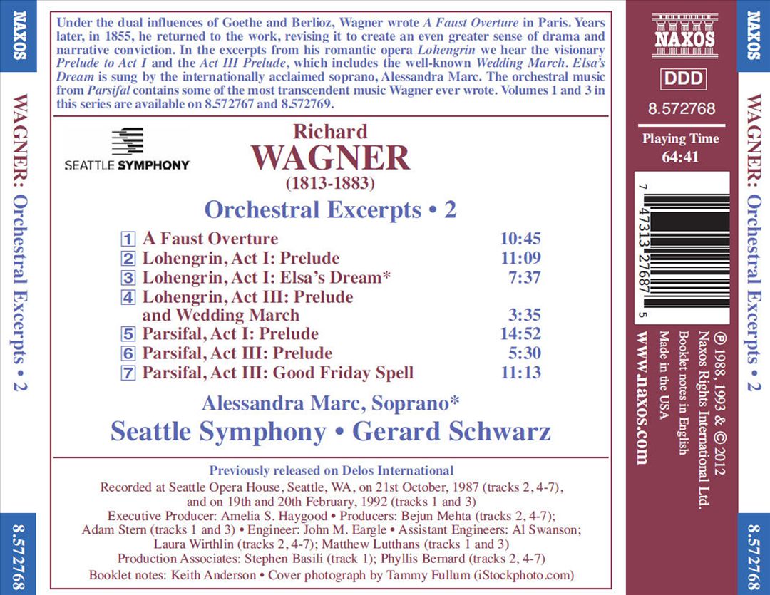 Wagner: Orchestral Excerpts, Vol. 2 cover art