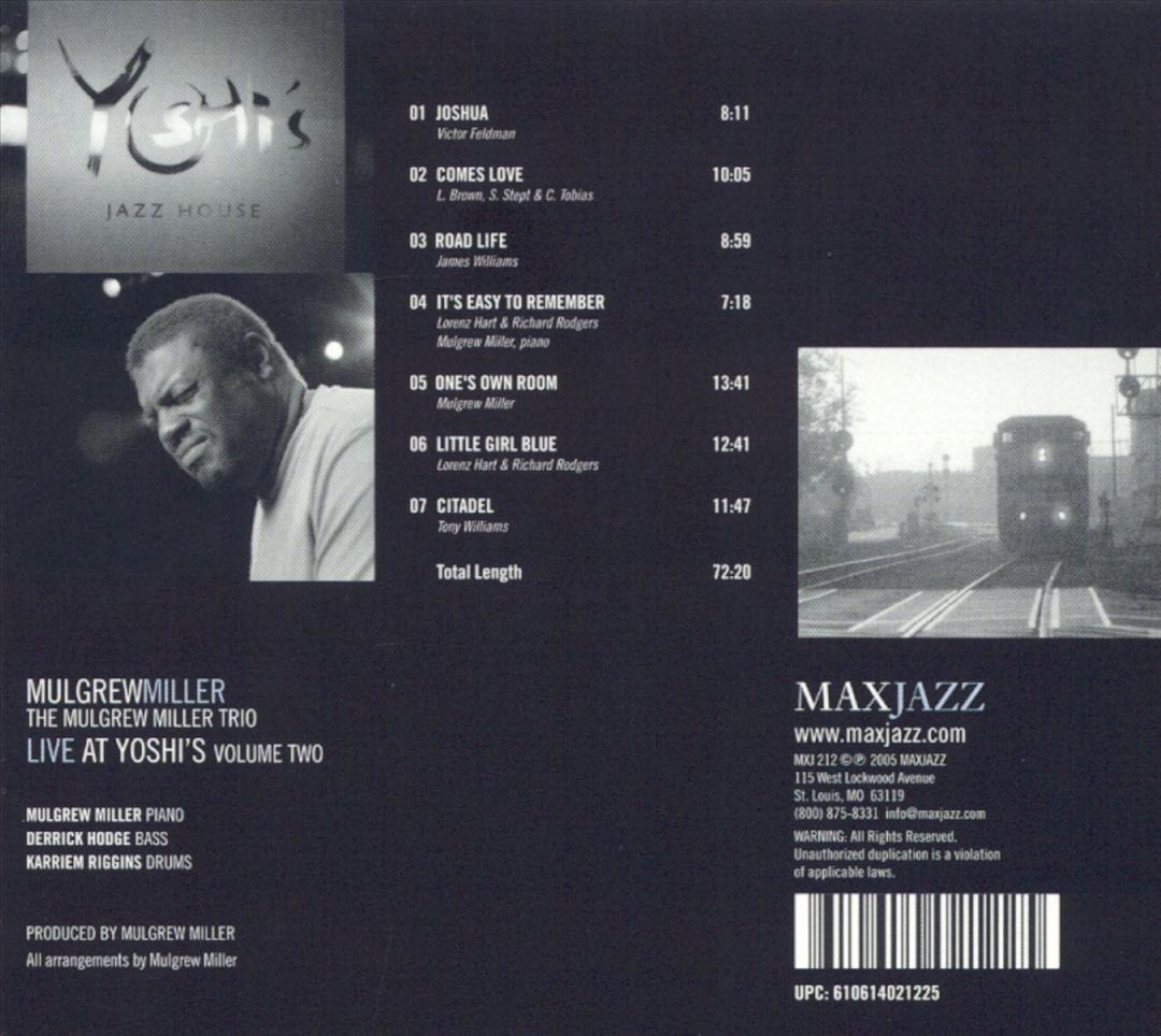 Live at Yoshi's, Vol. 2 cover art