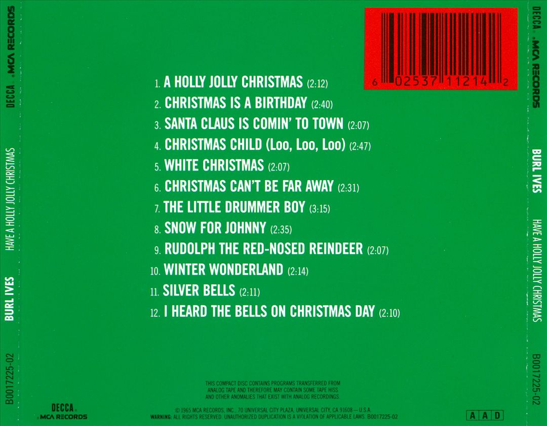 Have a Holly Jolly Christmas cover art