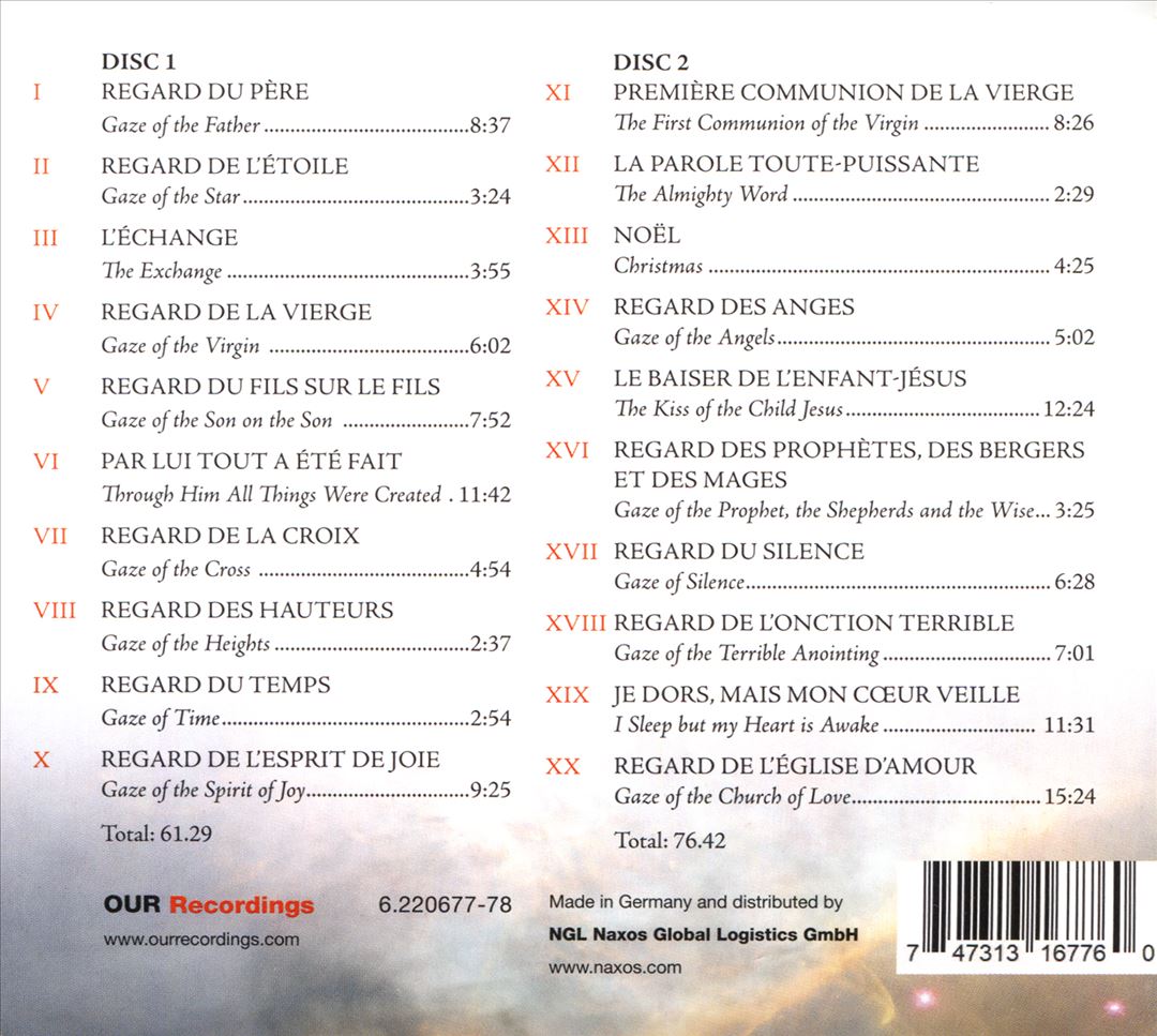 Messiaen: Vingt Regards sur l'Enfant-Jésus cover art
