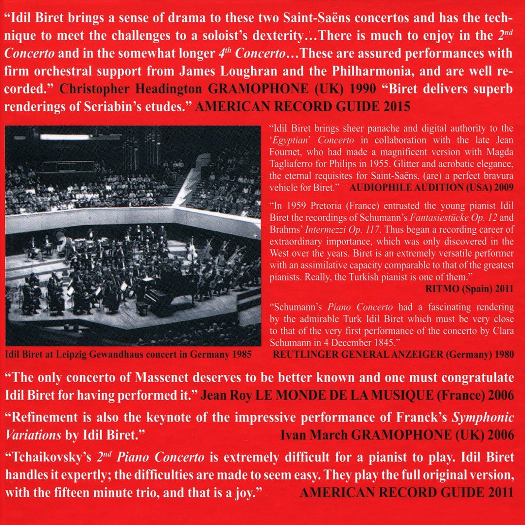 Idil Biret: Concertos & Solo Music Edition cover art