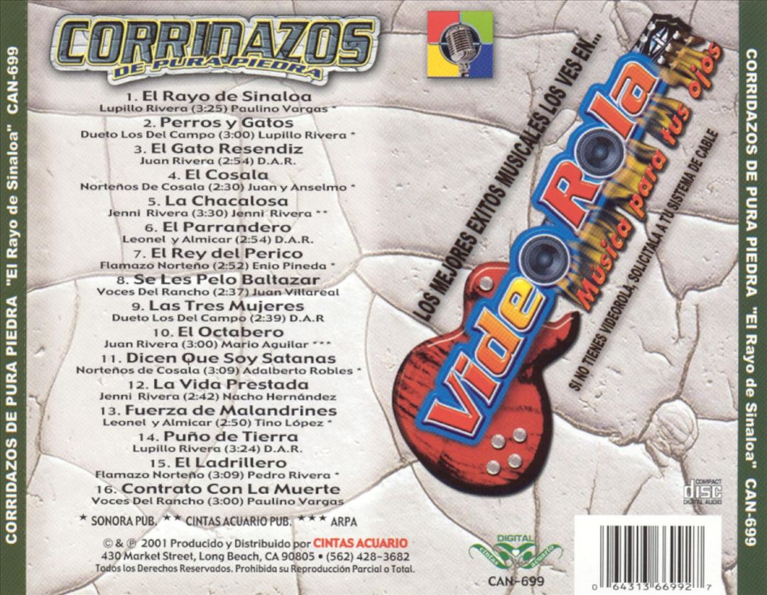 Rayo De Sinaloa cover art