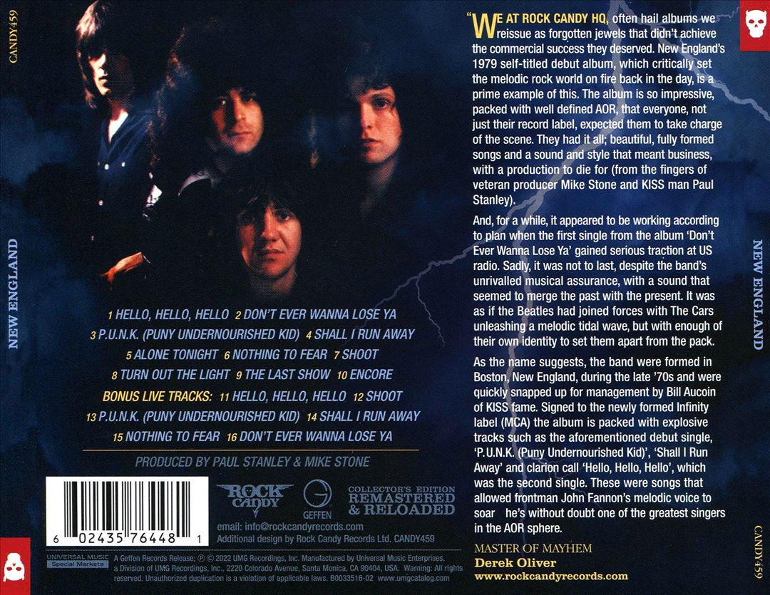 New England cover art