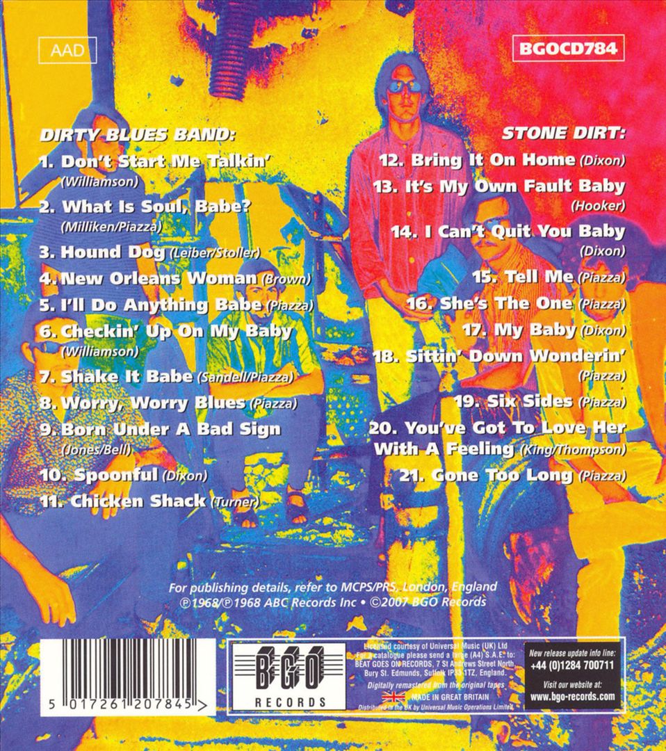 Dirty Blues Band/Stone Dirt cover art
