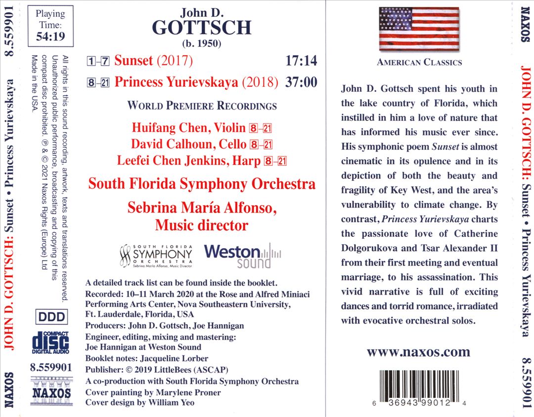 John Dunnegan Gottsch: Princess Yurievskaya; Sunset cover art