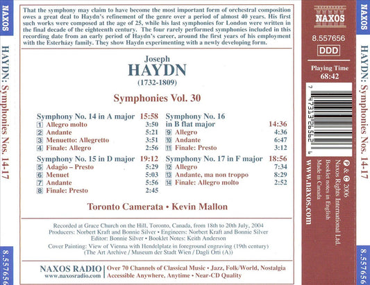 Haydn: Symphonies Nos. 14-17 cover art