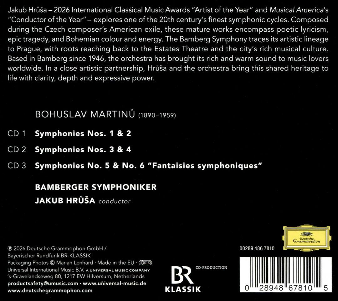 Bohuslav Martinů: The Symphonies cover art