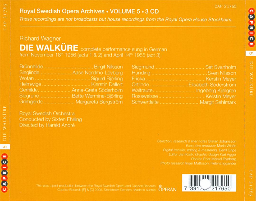 Richard Wagner: Die Walküre cover art