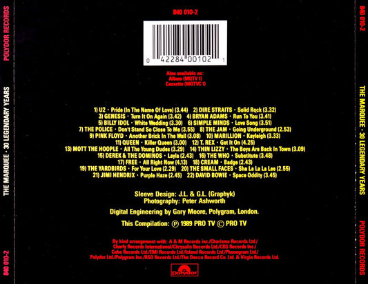 Marquee: 30 Legendary Years cover art