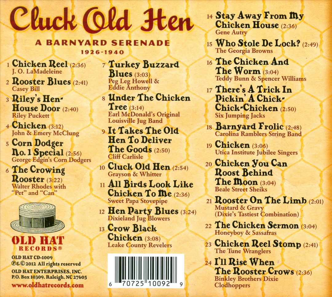 Cluck Old Hen: A Barnyard Serenade, 1926-1940 cover art