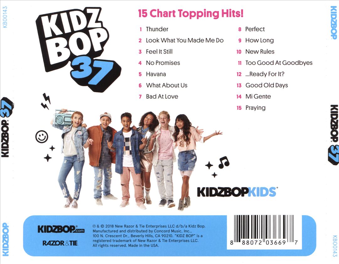 Kidz Bop 37 cover art
