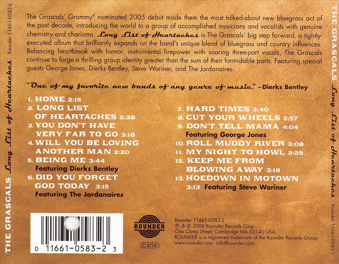 Long List of Heartaches cover art