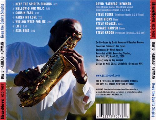 Keep the Spirits Singing cover art