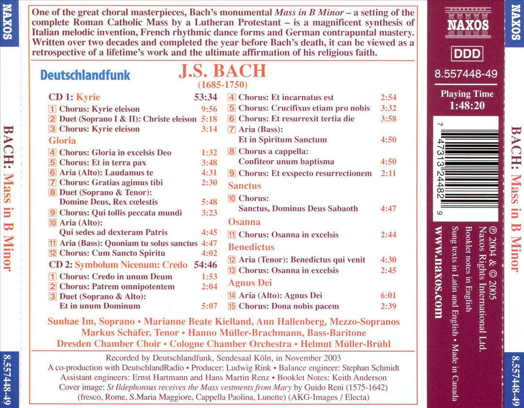 Bach: Mass in B minor cover art