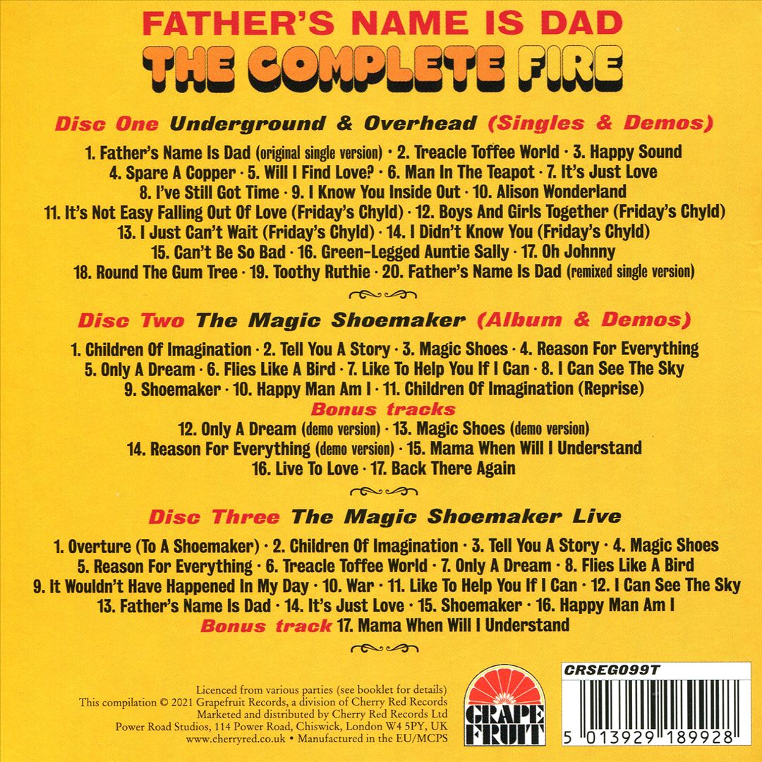 Father's Name Is Dad: The Complete Fire cover art