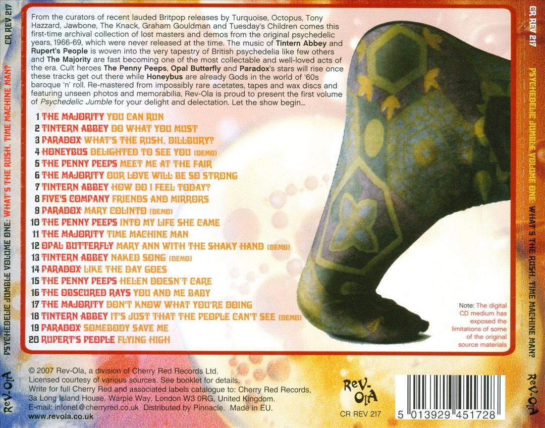What's the Rush, Time Machine Man?: Psychedelic Jumble, Vol. 1 cover art