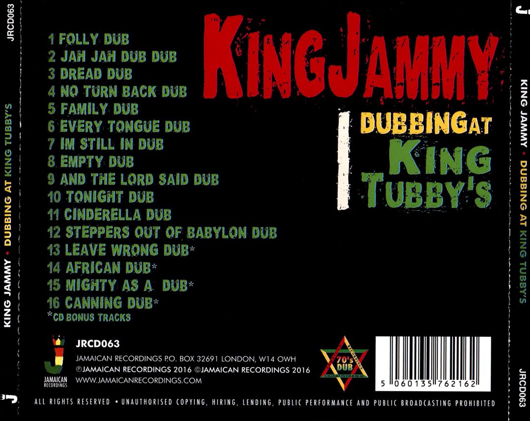 Dubbing at King Tubby's cover art