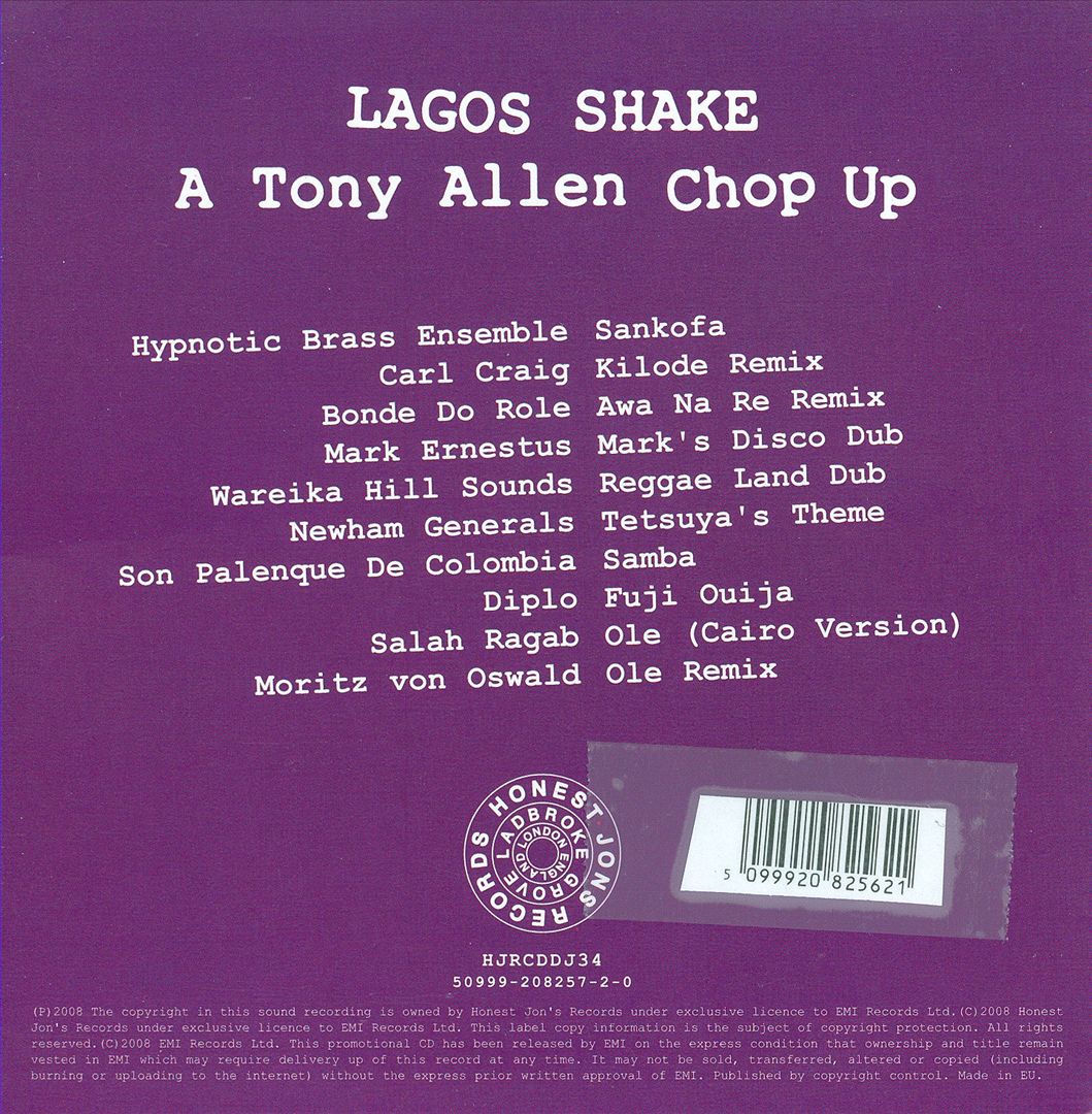 Lagos Shake: A Tony Allen Chop Up cover art