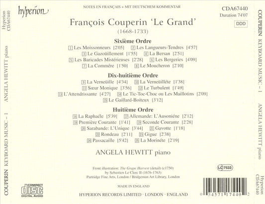 François Couperin: Keyboard Music, Vol. 1 cover art