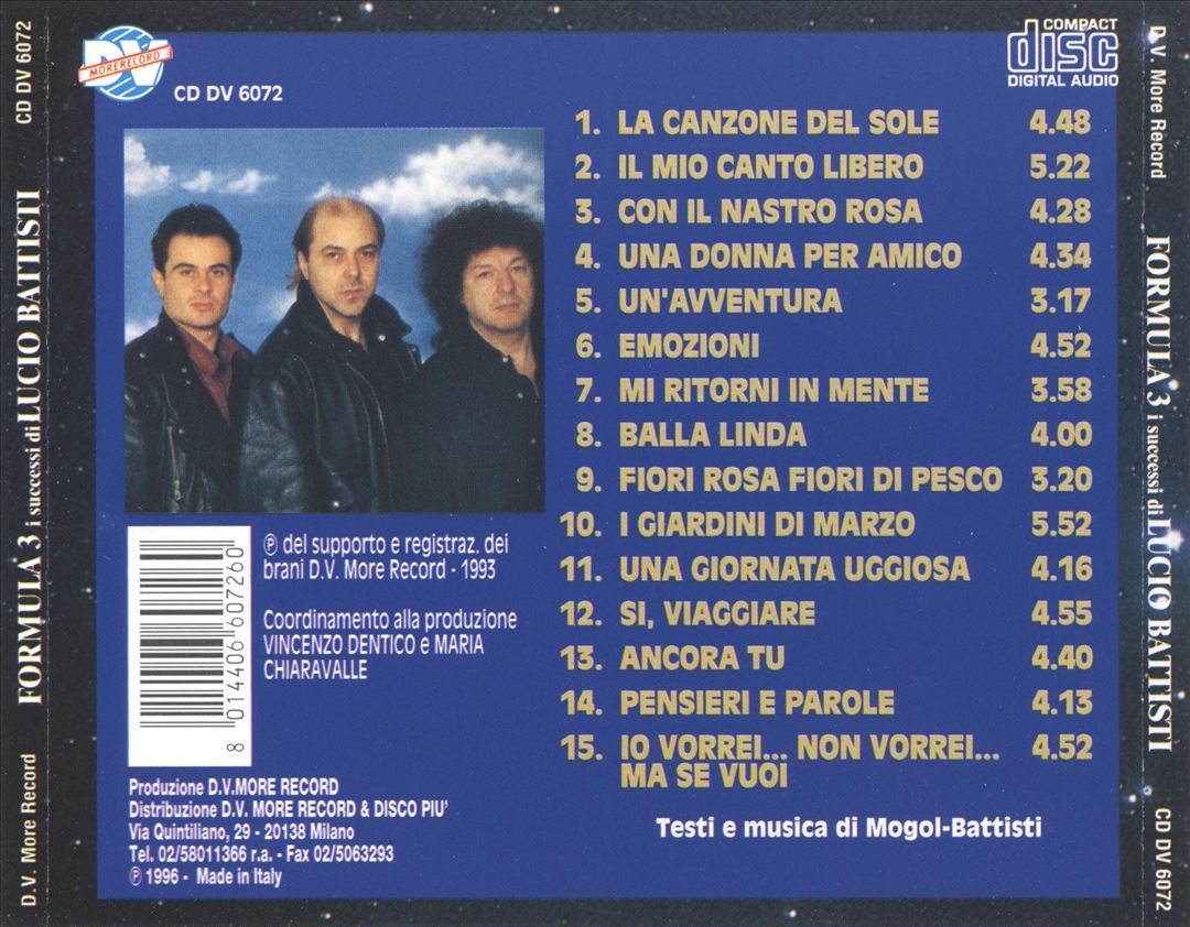 I Successi di Battisti cover art