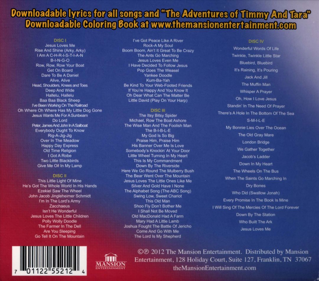 101 Sunday School &  Action Songs for Kids cover art
