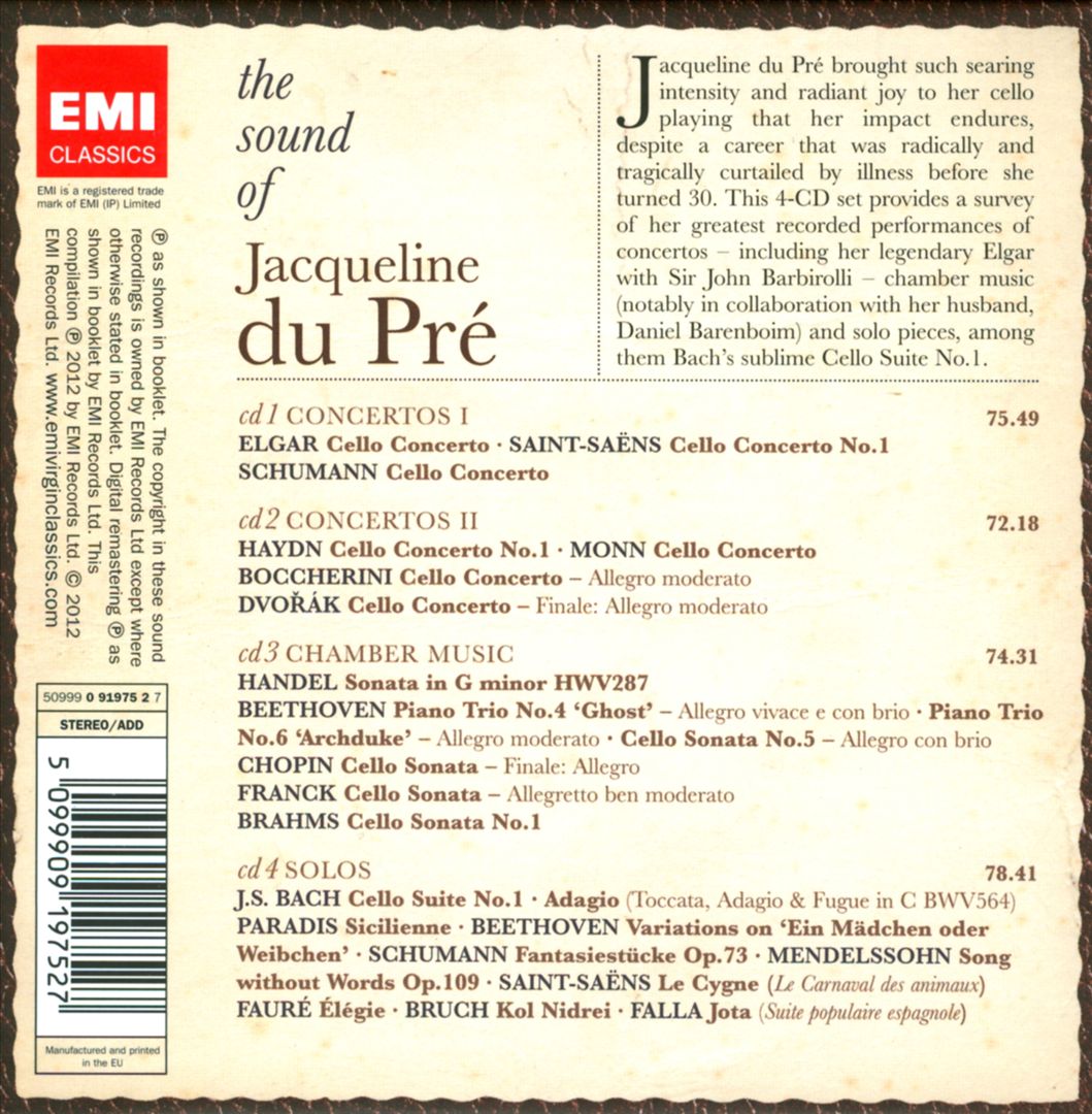 Sound of Jacqueline du Pré cover art