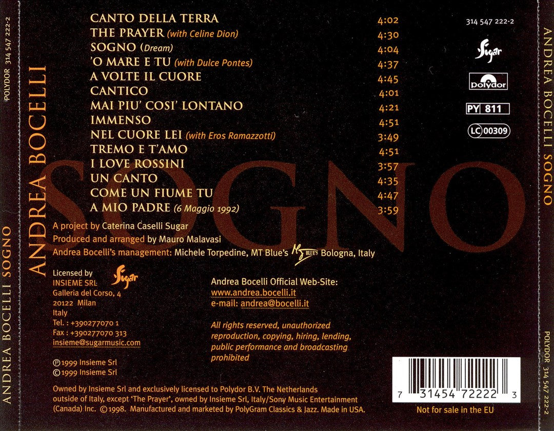 Sogno cover art
