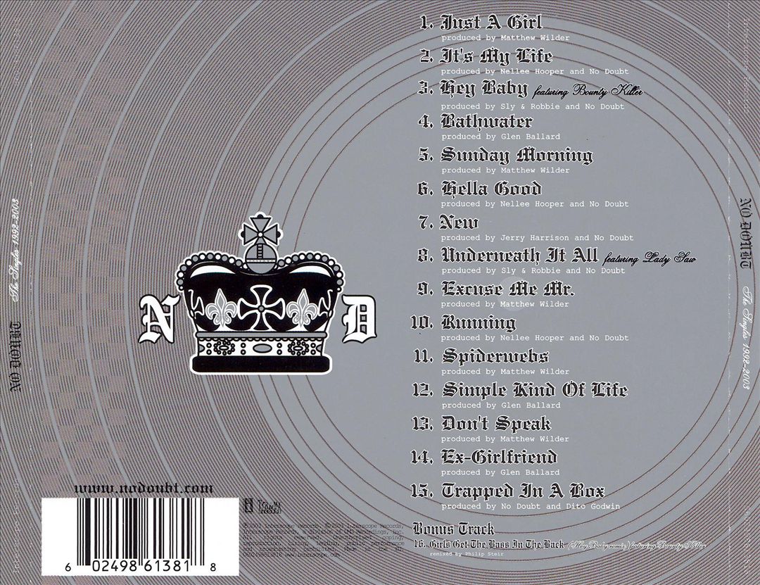 The Singles 1992-2003 [Bonus Track] cover art