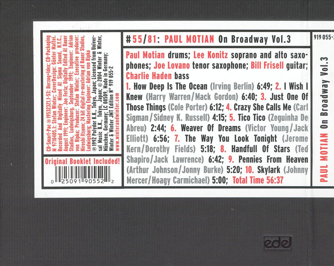 On Broadway, Vol. 3 cover art