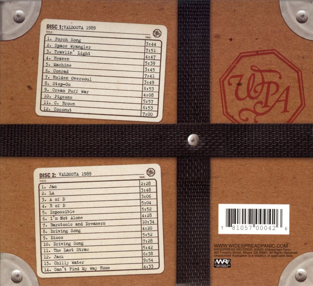 Valdosta 04/08/1989 cover art
