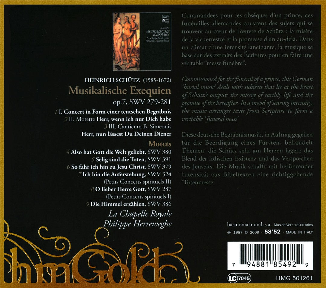 Heinrich Schütz: Musikalische Exequien cover art