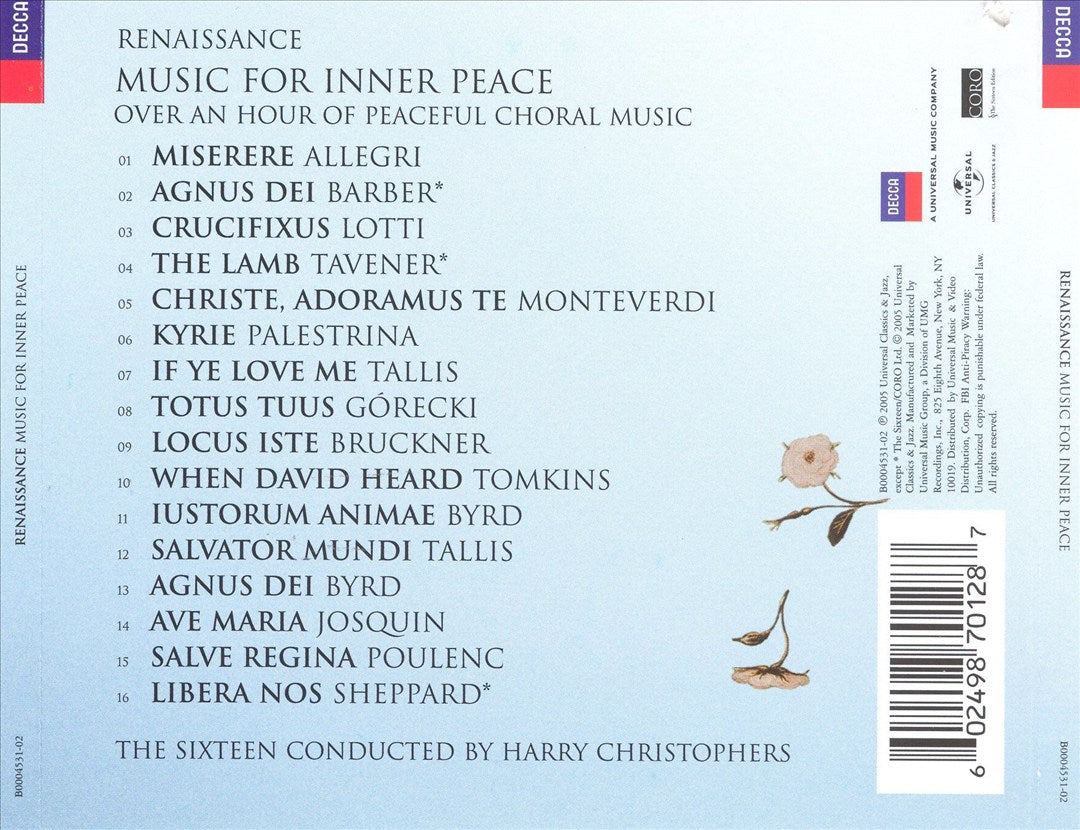 Renaissance: Music for Inner Peace cover art