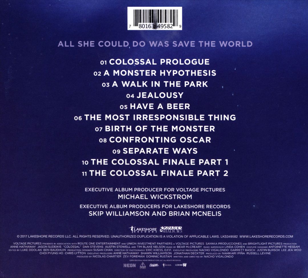 Colossal [Original Motion Picture Soundtrack] cover art