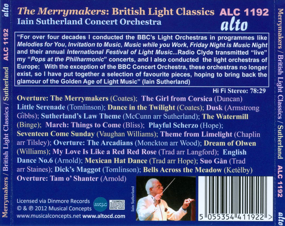 Merrymakers: British Light Classics cover art