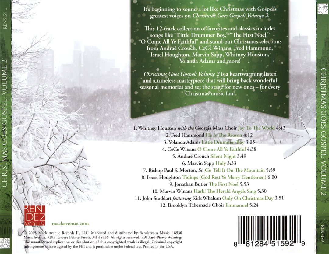 Christmas Goes Gospel, Vol. 2 cover art