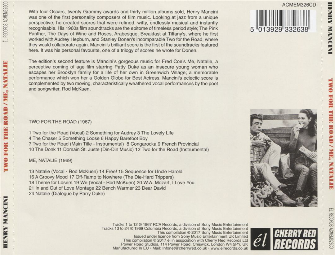 Mancini in the Sixties: Two for the Road/Me, Natalie [Original Motion Picture Soundtracks] cover art