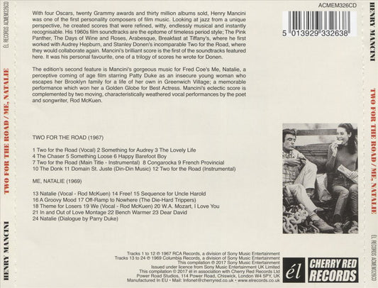 Mancini in the Sixties: Two for the Road/Me, Natalie [Original Motion Picture Soundtracks] cover art