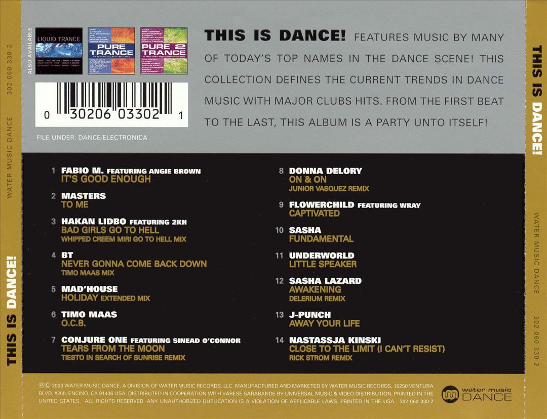 This Is Dance! cover art
