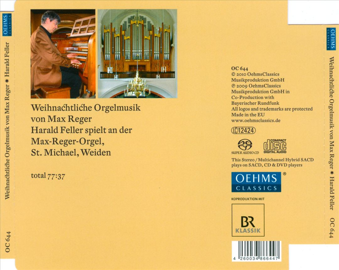 Max Reger: Weihnachtliche Orgelmusik cover art