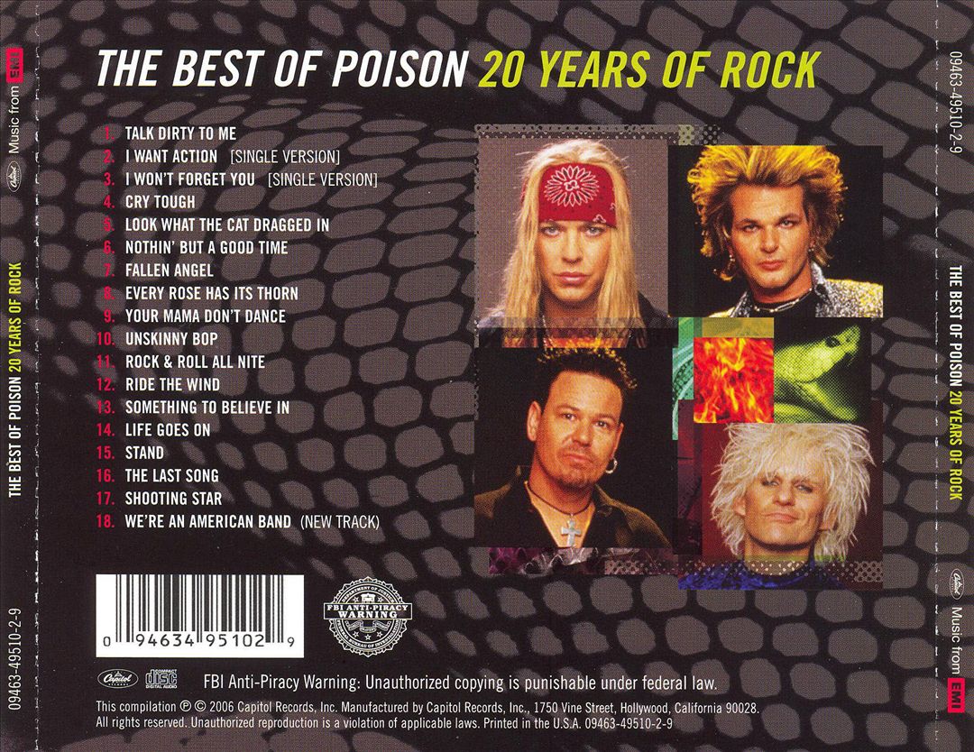 Best of Poison: 20 Years of Rock cover art