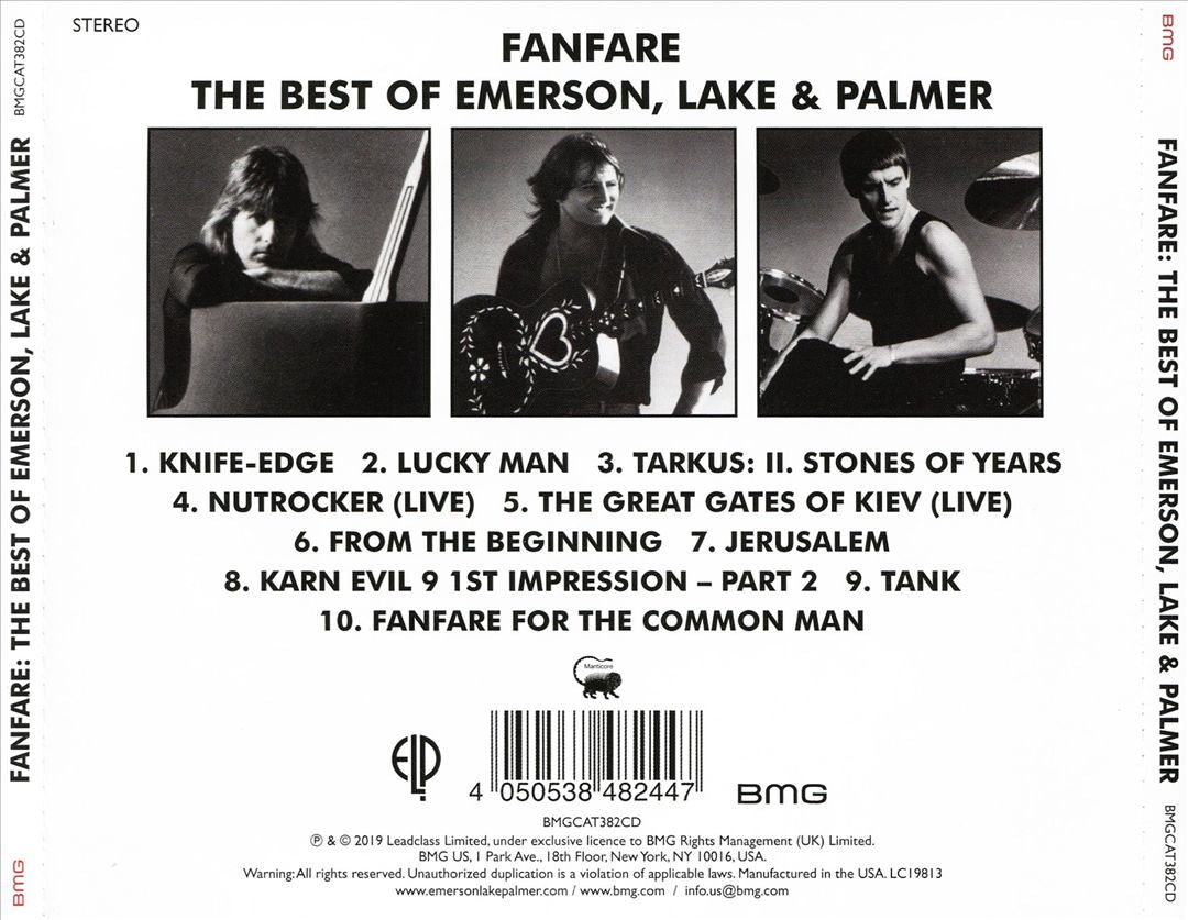 Fanfare: The Best of Emerson, Lake & Palmer cover art