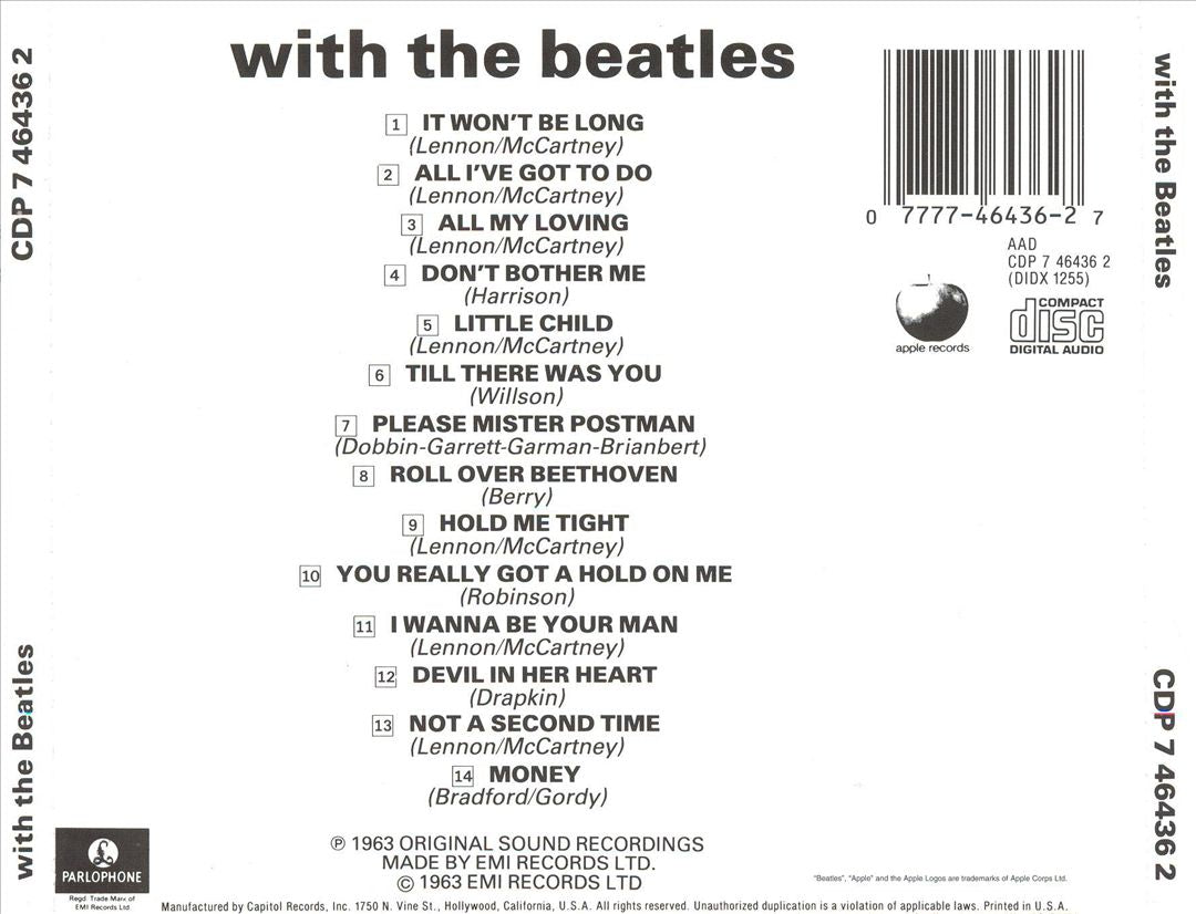 With the Beatles cover art