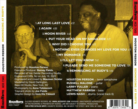Reminiscing at Rudy's cover art
