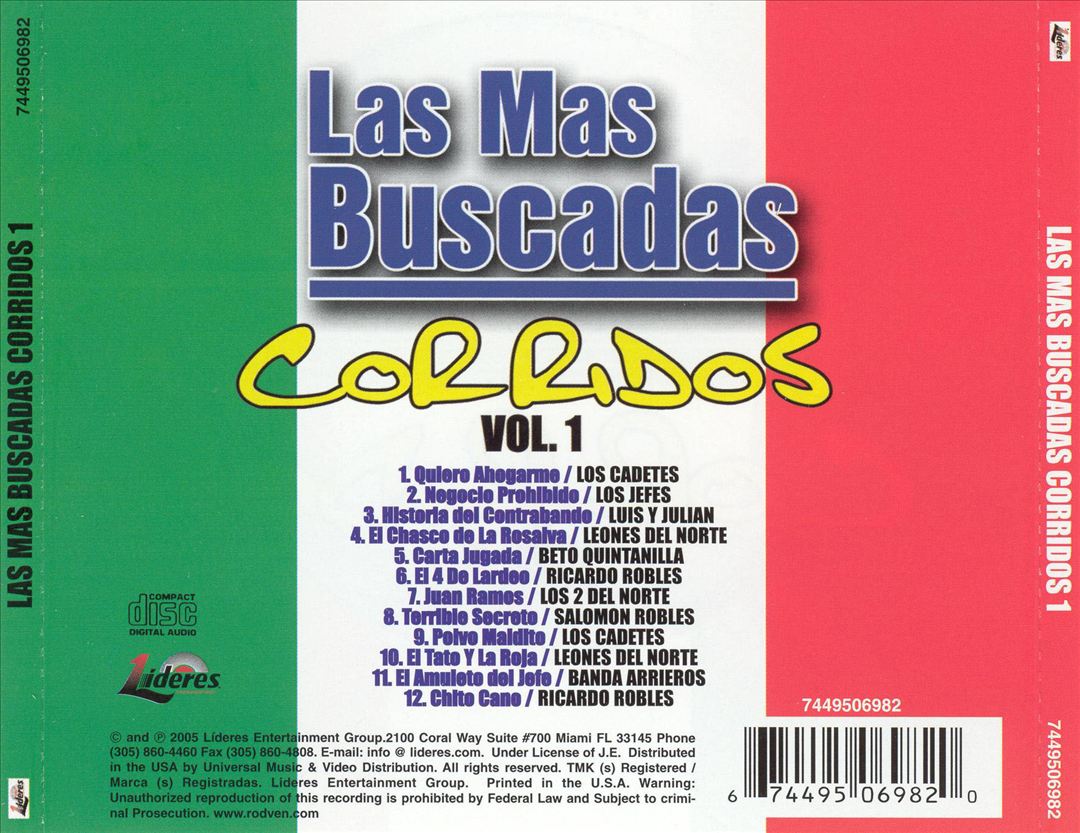 Mas Buscadas: Corridos, Vol. 1 cover art