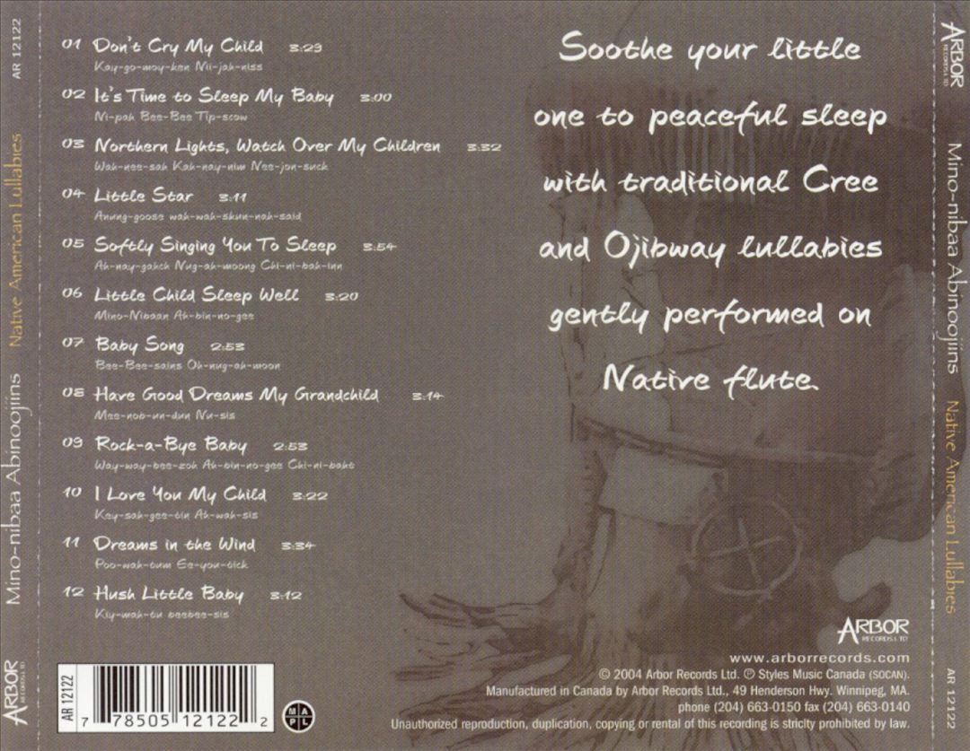 Mino-nibaa Abinoojiins: Native American Lullabies cover art