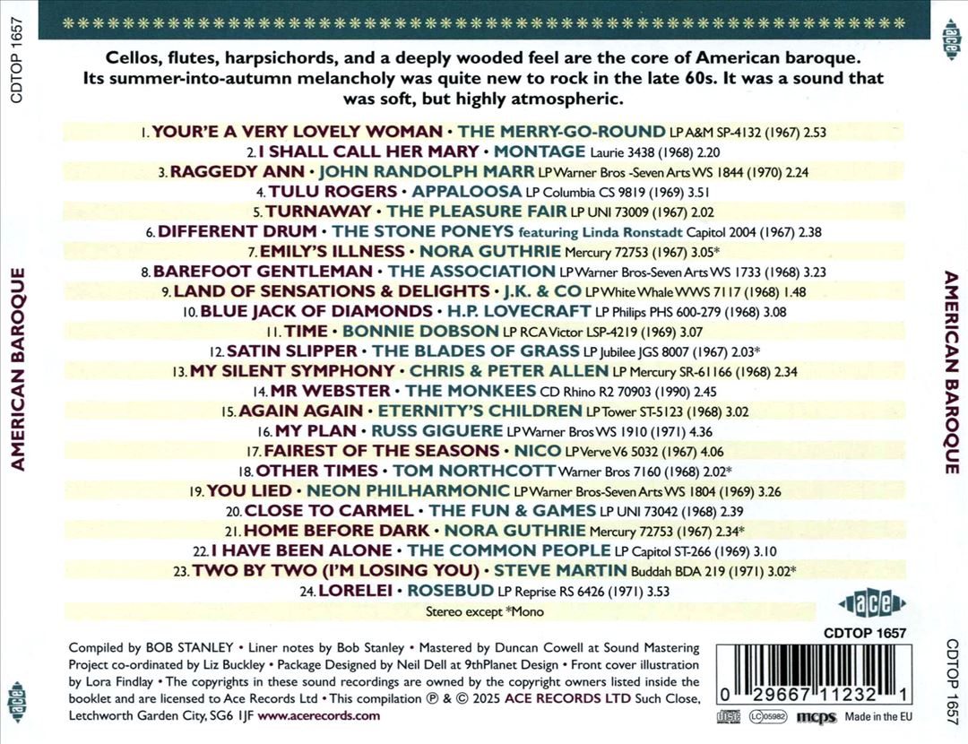 American Baroque: Chamber Pop and Beyond 1967-1971 cover art