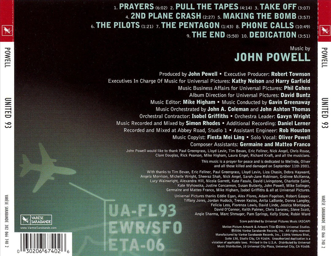 United 93 [Original Motion Picture Soundtrack] cover art