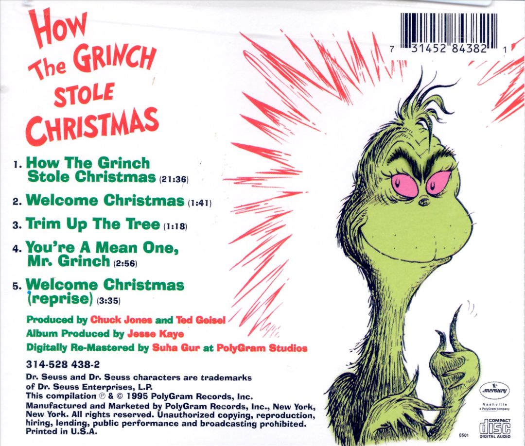 How the Grinch Stole Christmas [Original Soundtrack] cover art