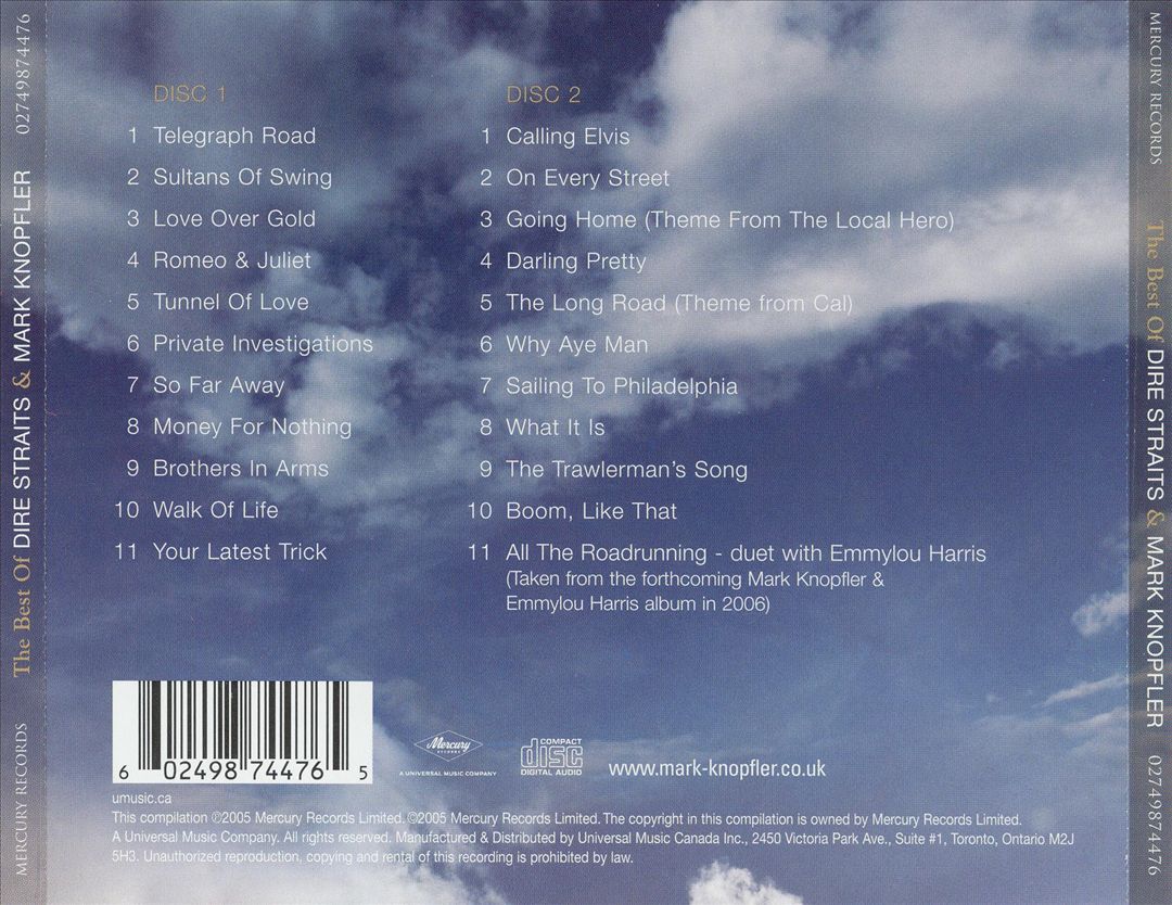 Private Investigations: The Best of Dire Straits & Mark Knopfler [Canada] cover art